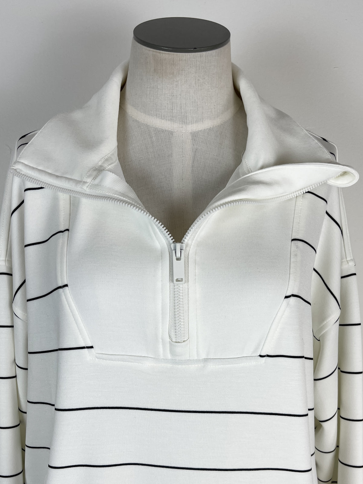 Emmy Striped Quarter Zip