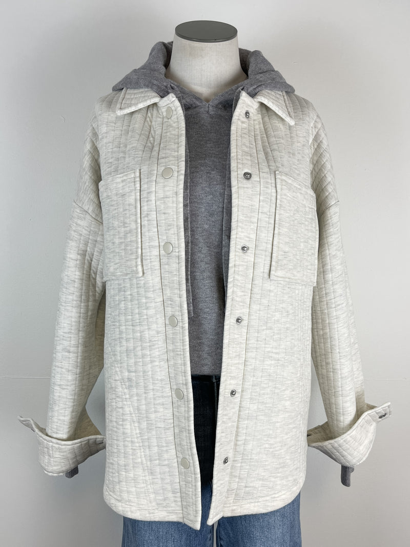 Thread & Supply Daniel Jacket in Ivory Heather
