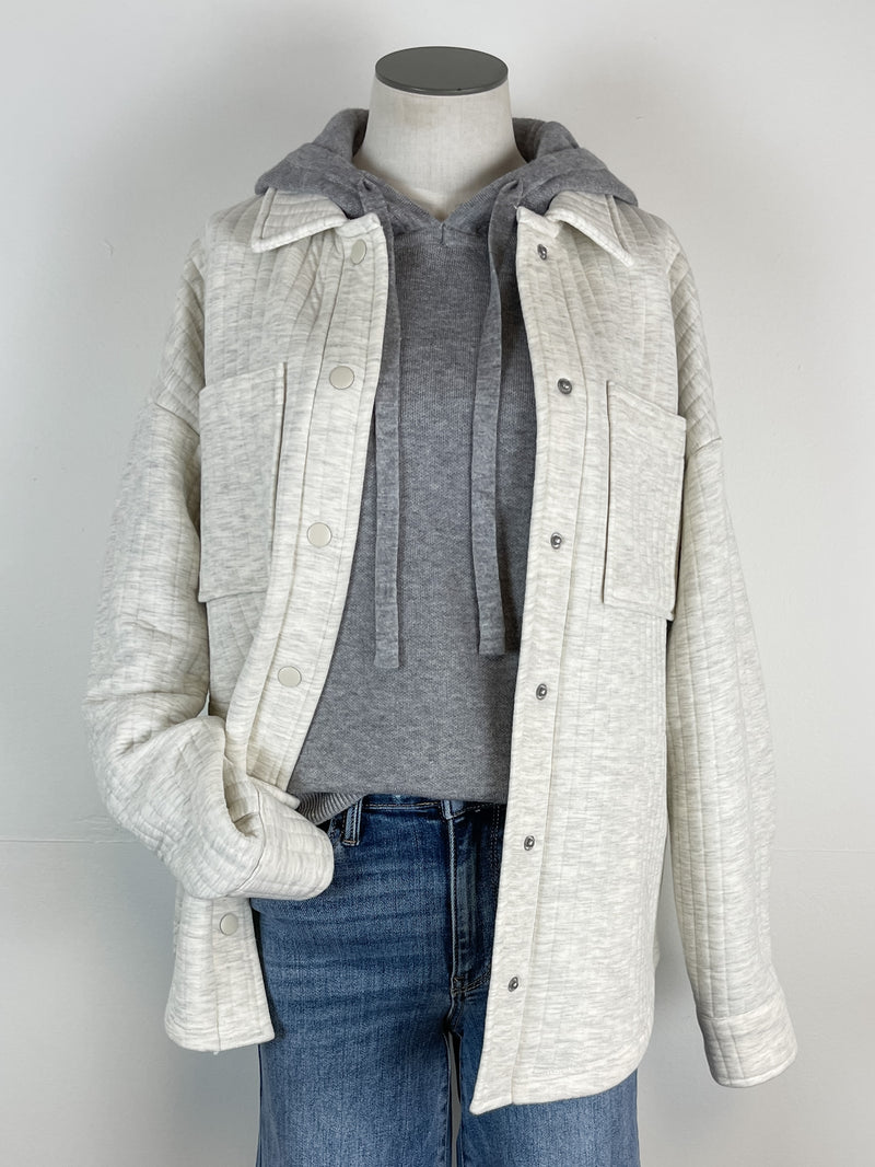 Thread & Supply Daniel Jacket in Ivory Heather