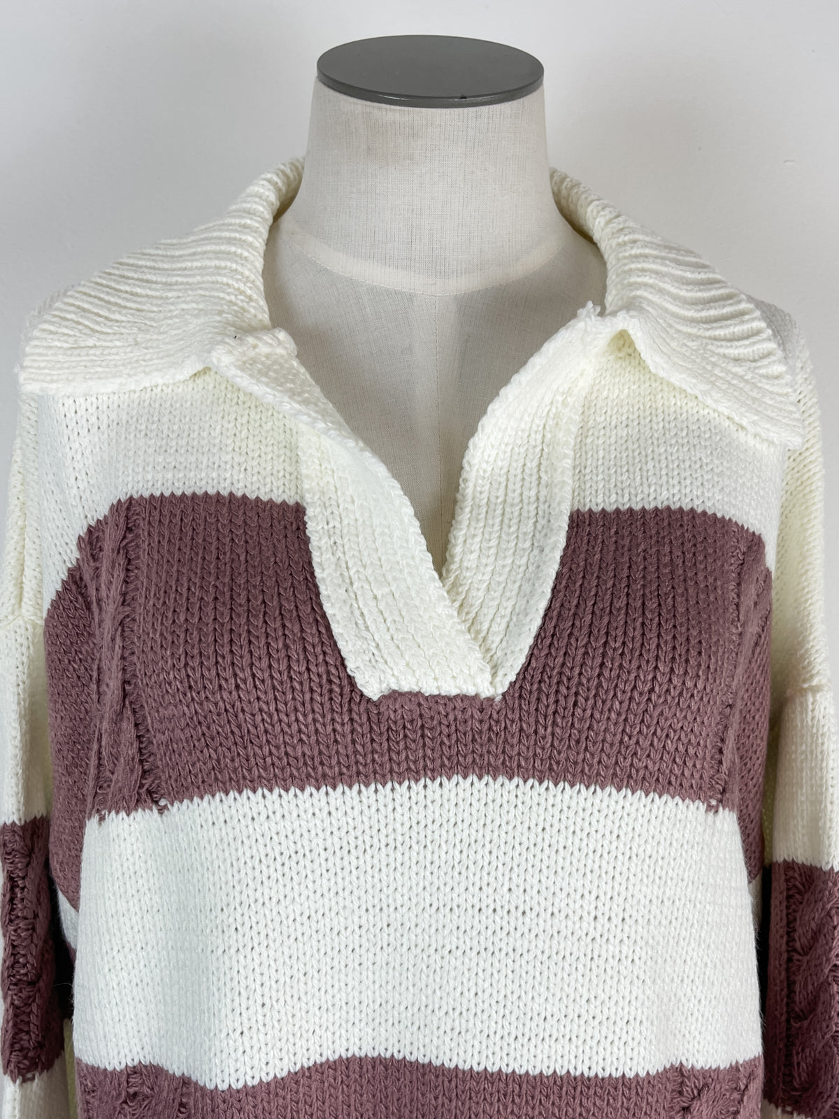 Cadet Sweater in Mauve