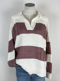 Cadet Sweater in Mauve