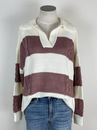 Cadet Sweater in Mauve