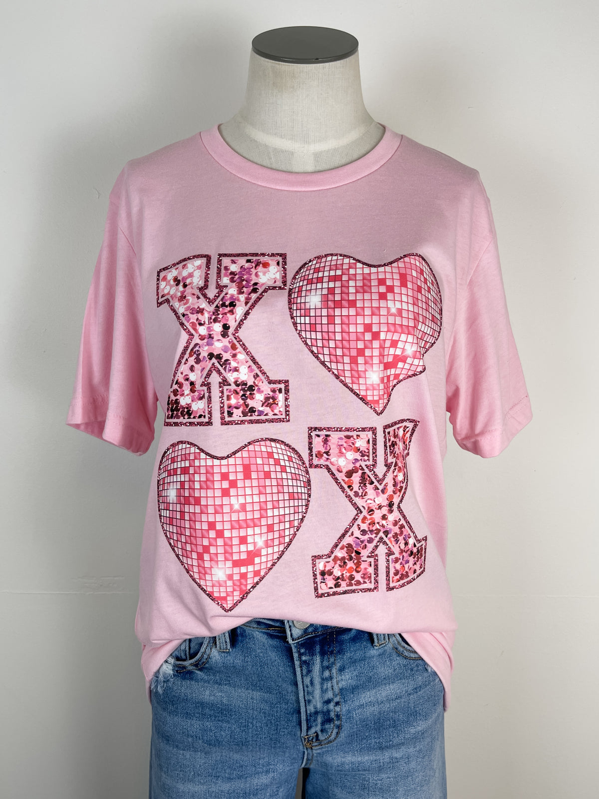 XOXO Tee in Pink