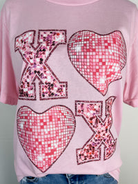 XOXO Tee in Pink