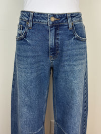 Just USA Abbie Mid Rise Barrel Jean