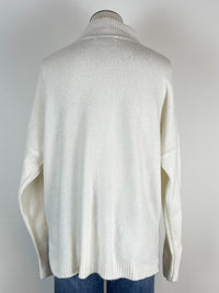 Flora Moch Neck Sweater in Ivory