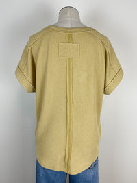 Payton Ribbed V Neck Tee