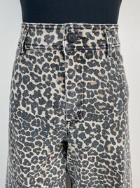 Mya Leopard Print Wide Leg Pant