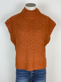 Nellie Sleeveless Sweater in Pumpkin