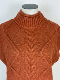 Nellie Sleeveless Sweater in Pumpkin