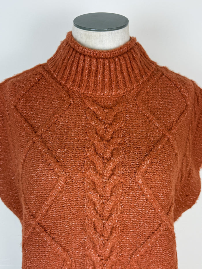 Nellie Sleeveless Sweater in Pumpkin