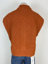 Nellie Sleeveless Sweater in Pumpkin