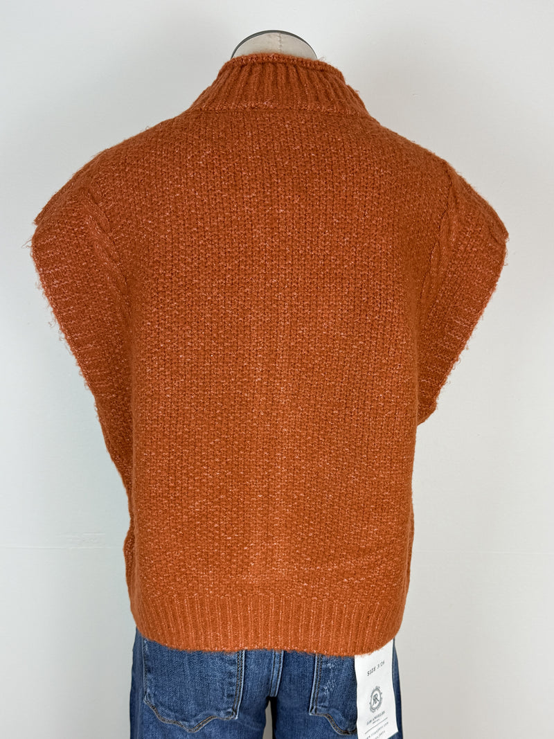 Nellie Sleeveless Sweater in Pumpkin