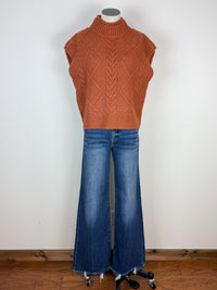 Nellie Sleeveless Sweater in Pumpkin
