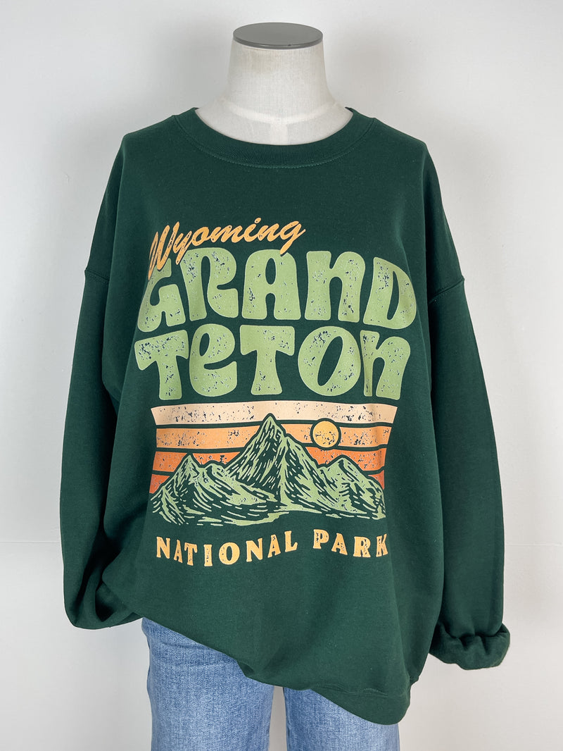 Grand Teton Sweatshirt in Forest