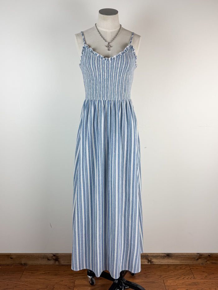 Margot Striped Midi Dress