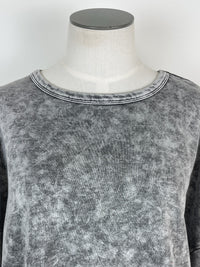 Camila Washed Pullover in Grey