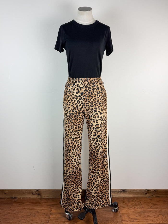 Cameron Leopard Pant in Brown/Black