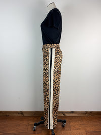 Cameron Leopard Pant in Brown/Black