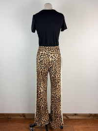 Cameron Leopard Pant in Brown/Black