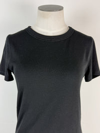 Becca Basic Ribbed Tee in Black