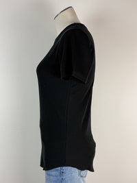 Becca Basic Ribbed Tee in Black