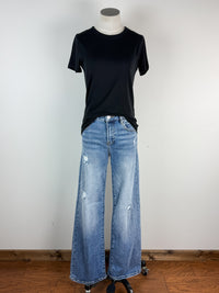 Becca Basic Ribbed Tee in Black