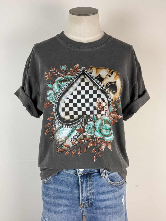 Ali Tee in Charcoal