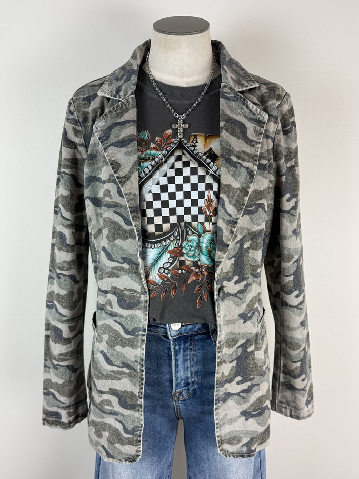 Ali Tee in Charcoal