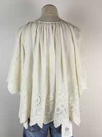 Maisy Eyelet Blouse in Ivory