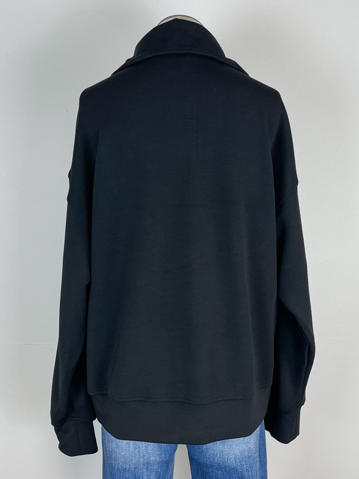 Sawyer 1/4 Zip in Black