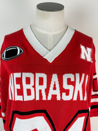 Gameday Social Nebraska Sideline Sweater Jersey in Red