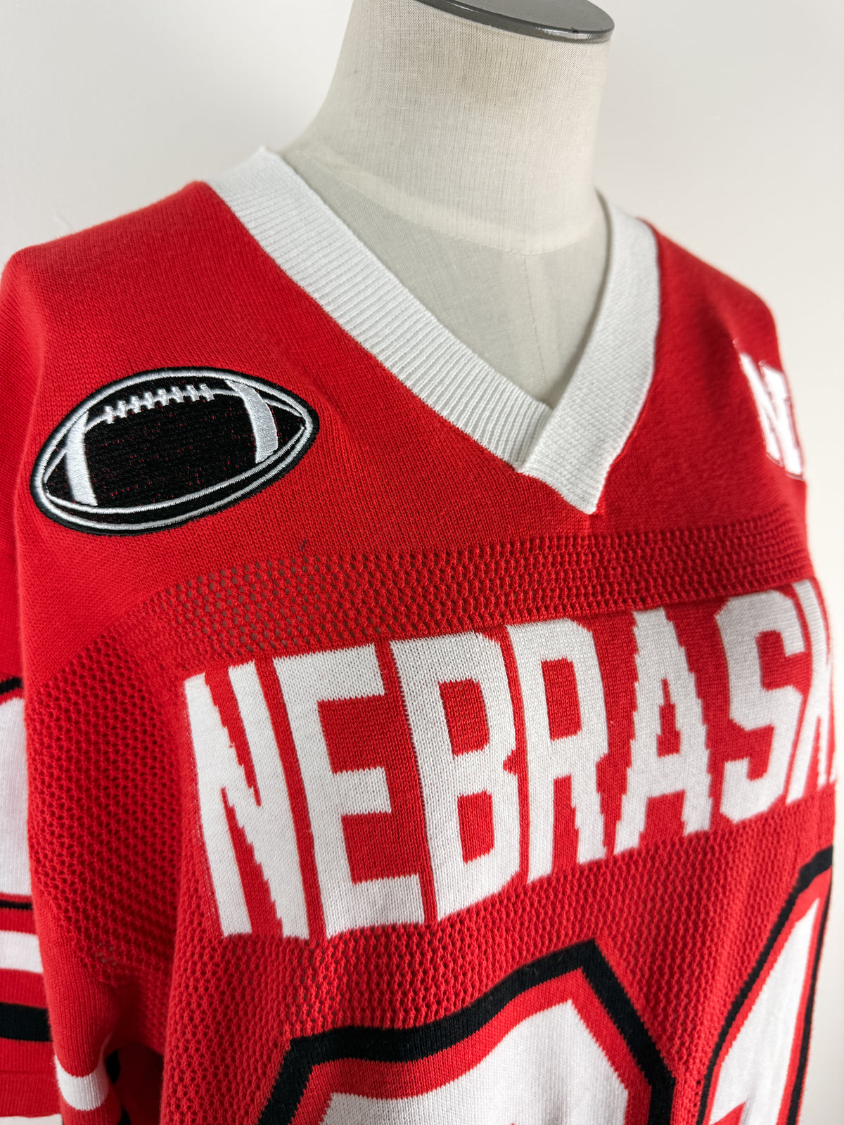Gameday Social Nebraska Sideline Sweater Jersey in Red