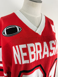 Gameday Social Nebraska Sideline Sweater Jersey in Red