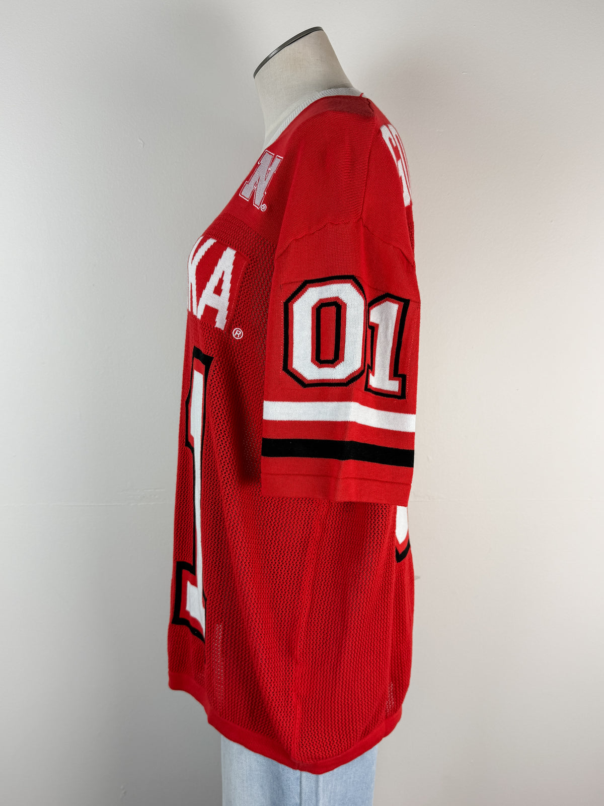 Gameday Social Nebraska Sideline Sweater Jersey in Red