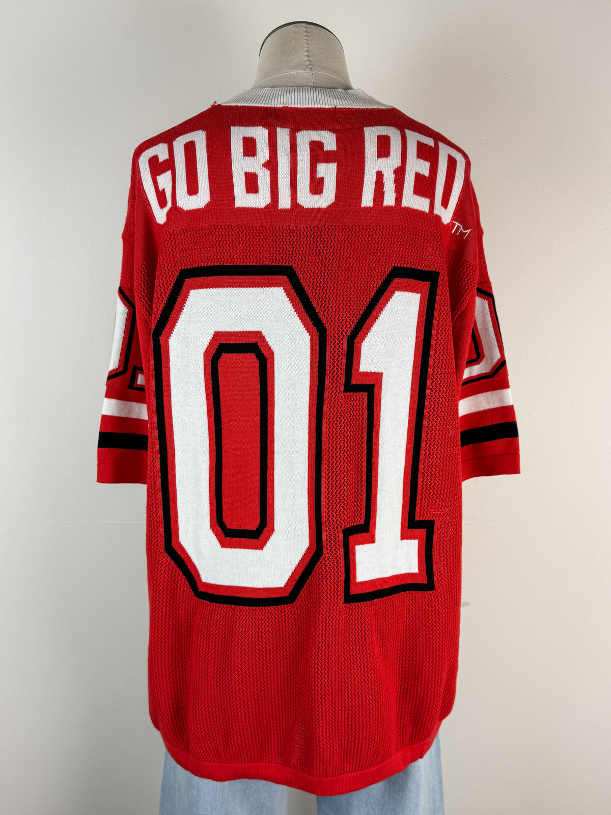 Gameday Social Nebraska Sideline Sweater Jersey in Red