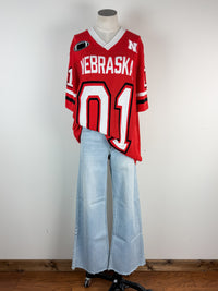 Gameday Social Nebraska Sideline Sweater Jersey in Red
