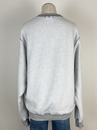 Bow Inside Out Sweatshirt in Grey