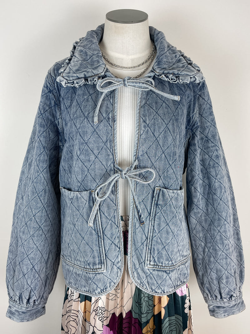 Lena Quilted Denim Jacket