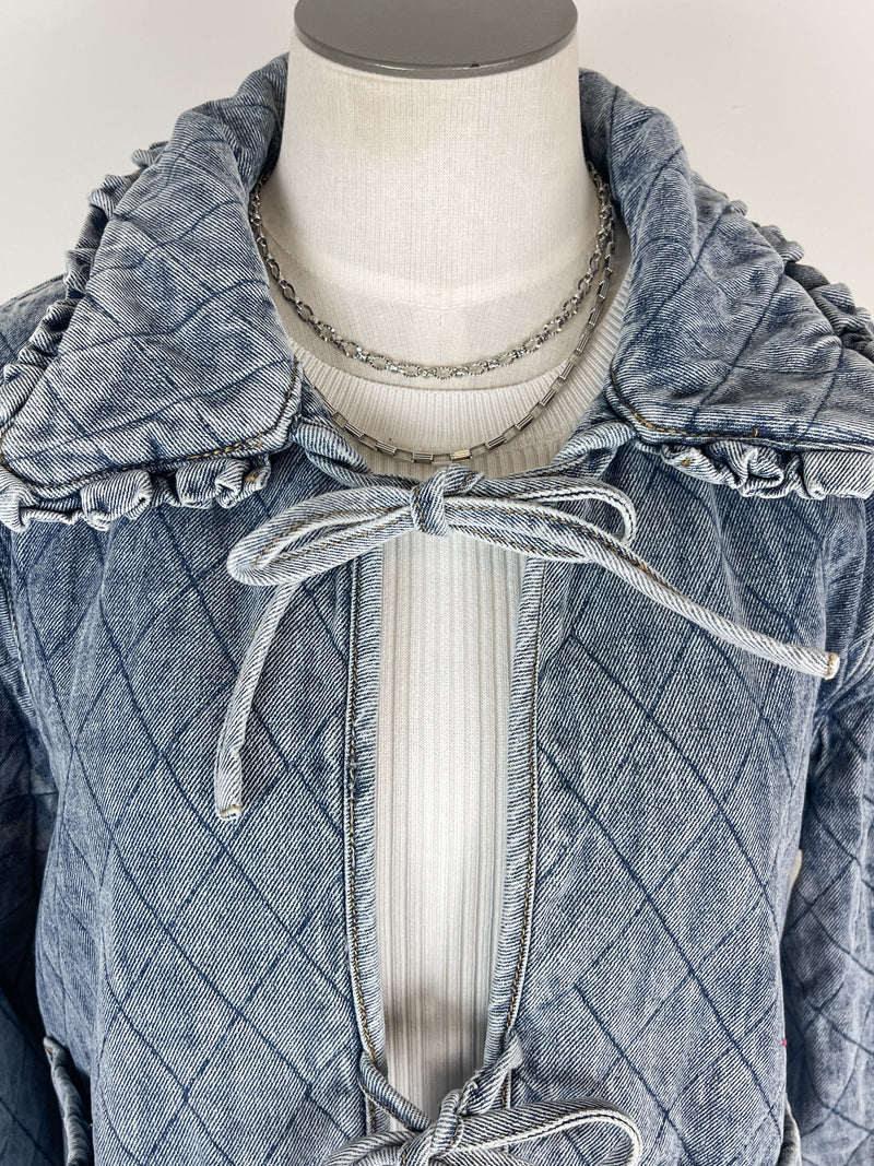 Lena Quilted Denim Jacket