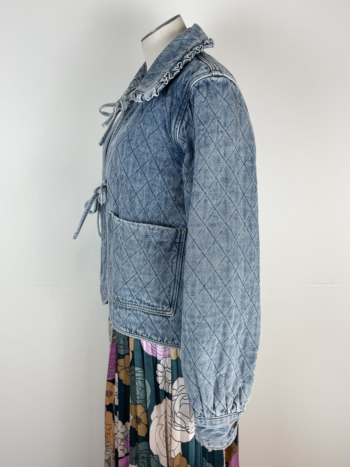 Lena Quilted Denim Jacket