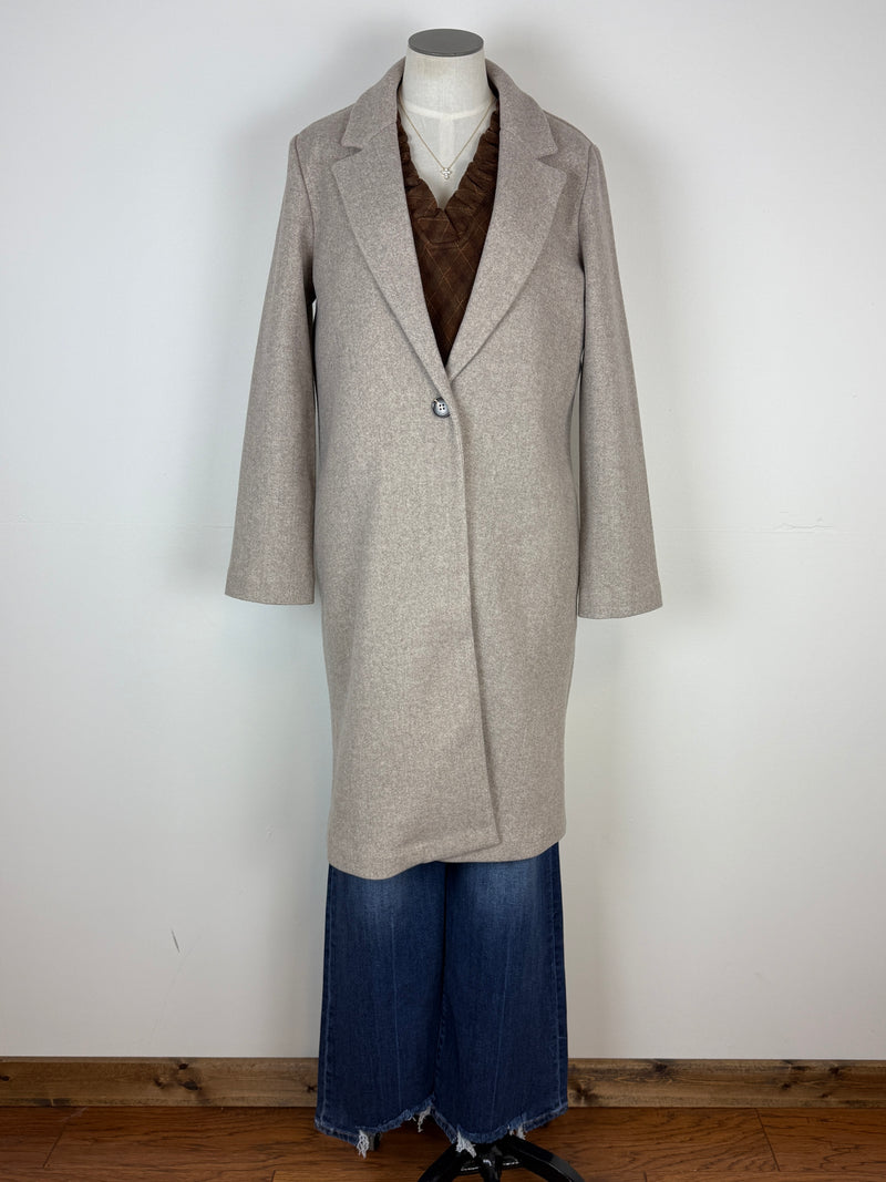 Karter Peacoat in Oatmeal