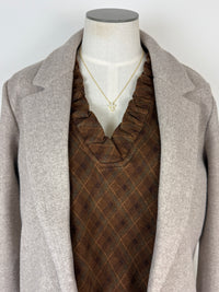 Karter Peacoat in Oatmeal