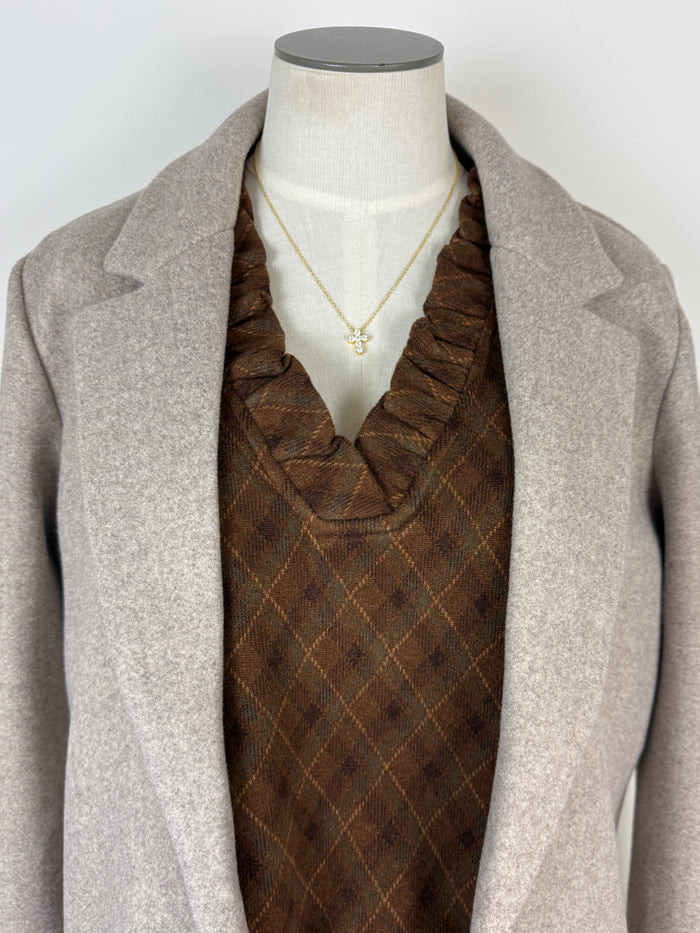 Karter Peacoat in Oatmeal