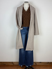 Karter Peacoat in Oatmeal