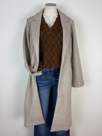 Raina Argyle Blouse in Brown