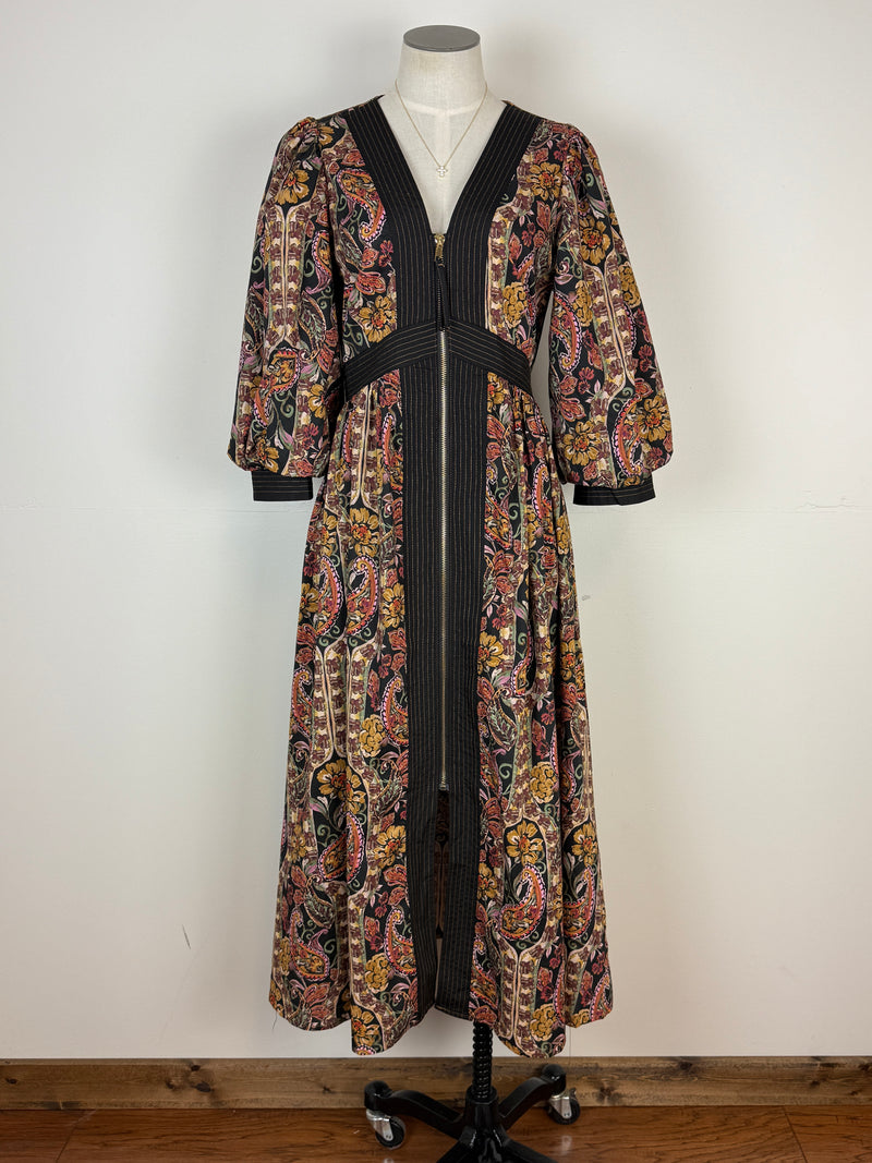 Kara Printed Midi Dress in Multi