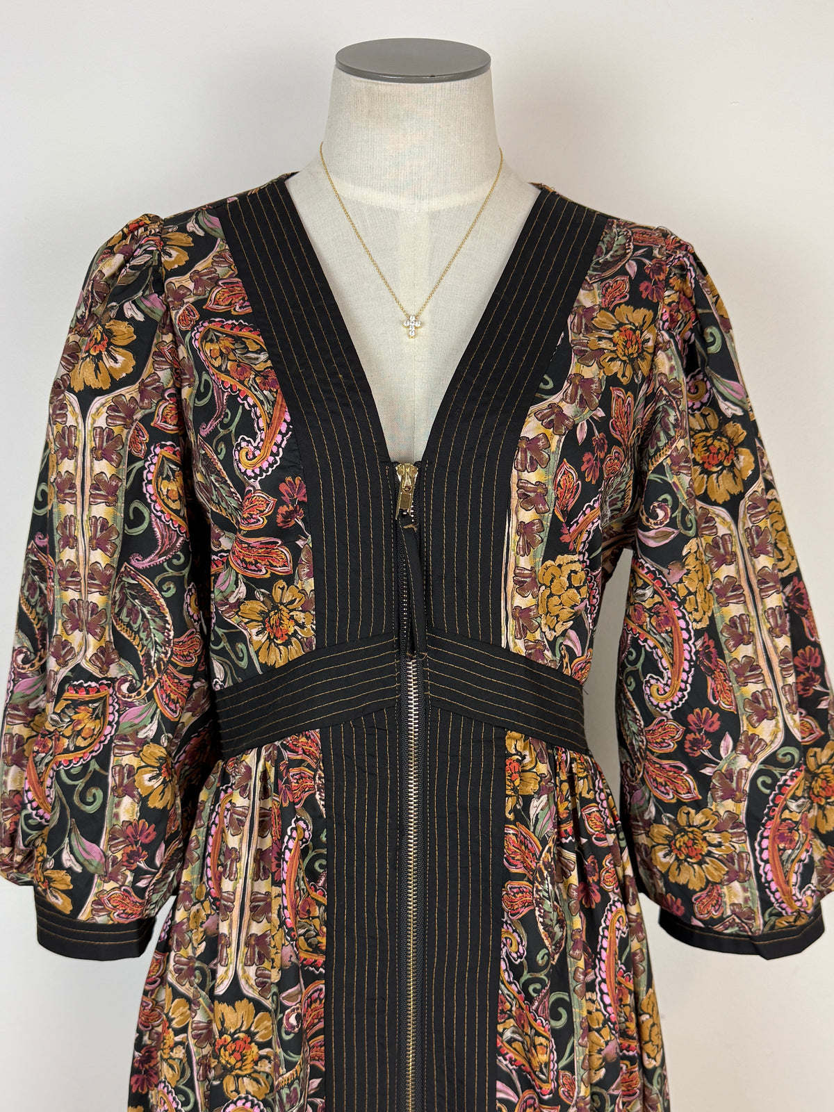 Kara Printed Midi Dress in Multi