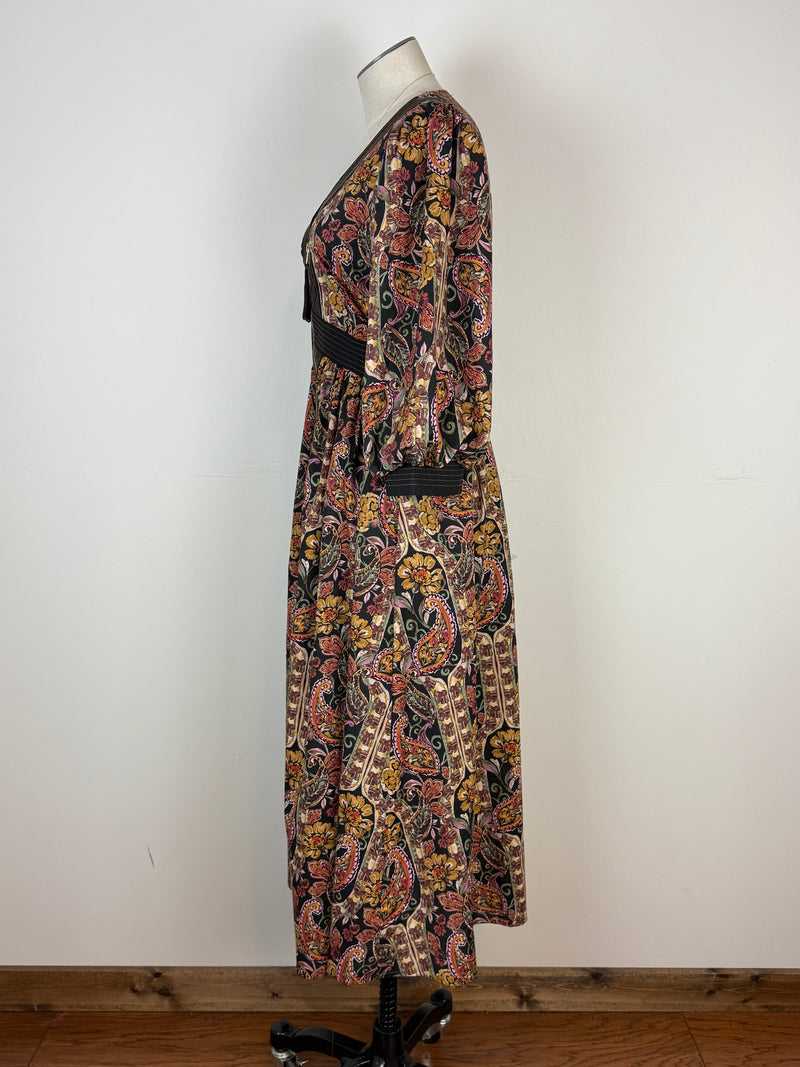 Kara Printed Midi Dress in Multi