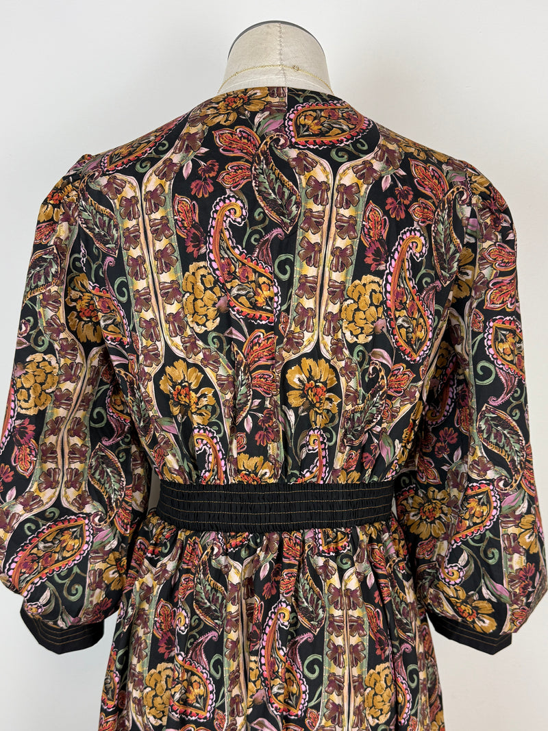 Kara Printed Midi Dress in Multi